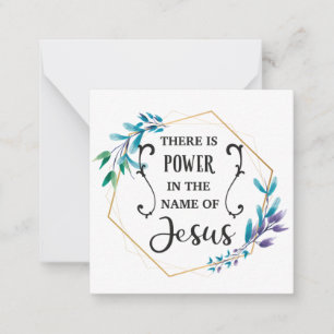 Tarjeta Pequeña Hay poder en el nombre de Jesús