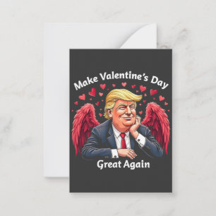 Tarjeta Pequeña Haz de nuevo grande el día de San Valentín Amantes