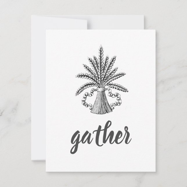 Tarjeta Pequeña Haz de trigo (Anverso)