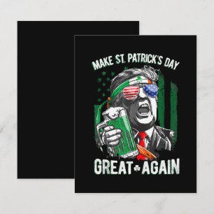 Tarjeta Pequeña Haz que el día de San Patricio sea genial de nuevo