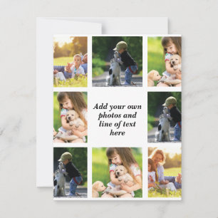 Tarjeta Pequeña Haz tu propio collage de fotos y texto