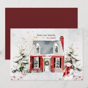 Tarjeta Pequeña Hearthlight Notes Hogar Acogedor de Invierno Perso