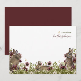 Tarjeta Pequeña Hearthlight Notes Primavera Suave Pradera Flor Sil