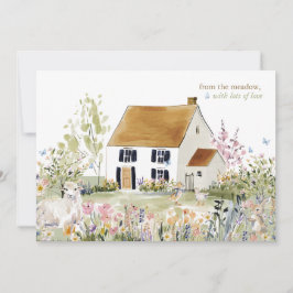 Tarjeta Pequeña Hearthlight Notes Primavera Suave Pradera Jardín