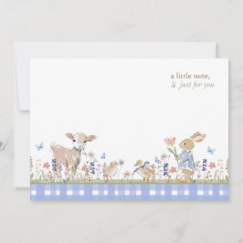 Tarjeta Pequeña Hearthlight Notes Spring Soft Meadow Gingham