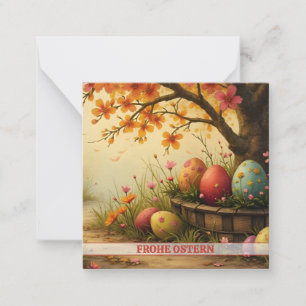 Tarjeta Pequeña Hechizo de flores primaverales con esplendor de hu