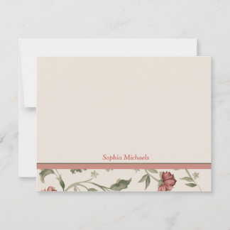 Tarjeta Pequeña Heirloom Garden Personalizado Stationery