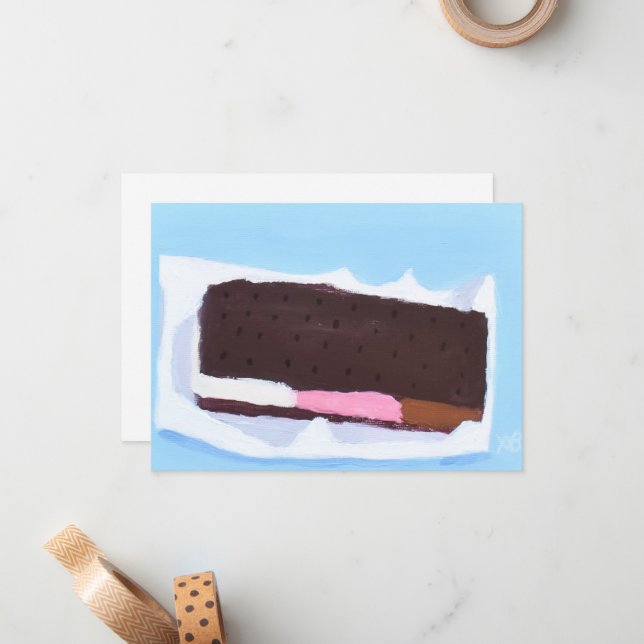 Tarjeta Pequeña Helado (Anverso/Reverso In Situ)