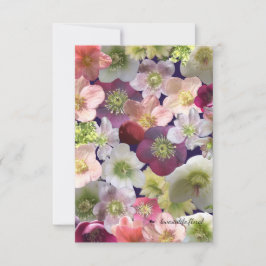 Tarjeta Pequeña Hellebore Collage 