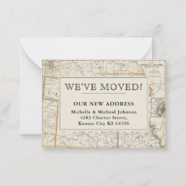 Tarjeta Pequeña Hemos movido el mapa de cosechas del medio oeste c