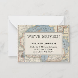 Tarjeta Pequeña Hemos movido el mapa de cosechas dirección Wiscons