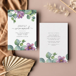 Tarjeta Pequeña Hemos movido la vegetación Eucalyptus cambio de di