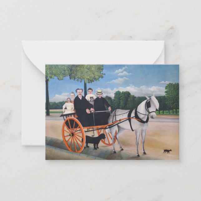 Tarjeta Pequeña Henri Rousseau - La Carriole du pere Junier (Anverso)
