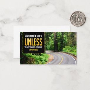 Tarjeta Pequeña Henry David Thoreau Cita Inspiradora "De vuelta"