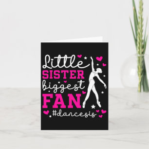 Tarjeta Pequeña Hermana Baile Sis Danza Hermana De Una Bai