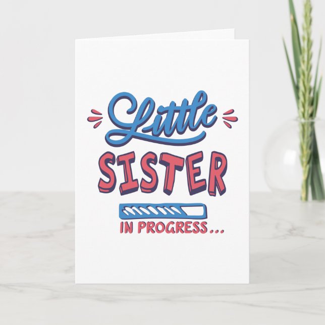 Tarjeta Pequeña hermana en progreso (Anverso)