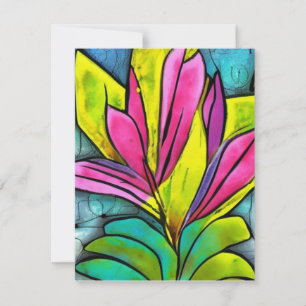 Tarjeta Pequeña Hermosa colección de plantas