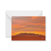 Hermosa puesta de sol del desierto