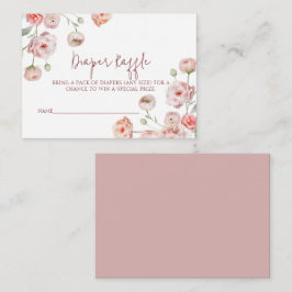 Tarjeta Pequeña Hermoso pañal pastel Raffle para bebé