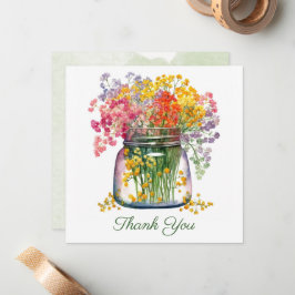 Tarjeta Pequeña Hermoso ramo de flores