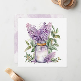 Tarjeta Pequeña Hermoso ramo de violetas