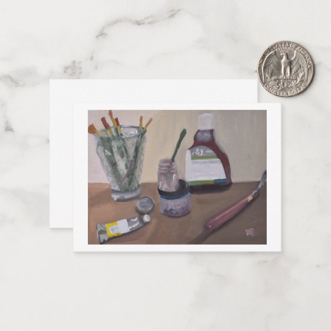 Tarjeta Pequeña Herramientas del artista (Anverso/Reverso In Situ)