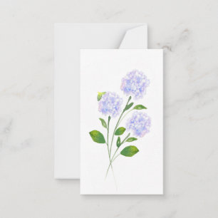 Tarjeta Pequeña Hidrangea Hidracusia Estrellas florales