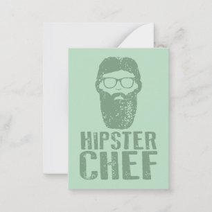 Tarjeta Pequeña Hipster Chef