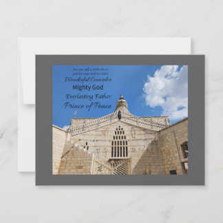 Tarjeta Pequeña His Name is Wonderful Counselor Notecard