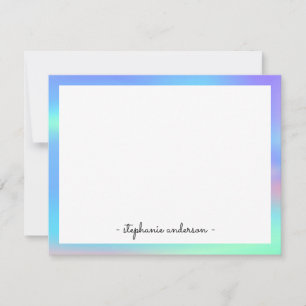 Tarjeta Pequeña Historias personalizadas holográficas modernas