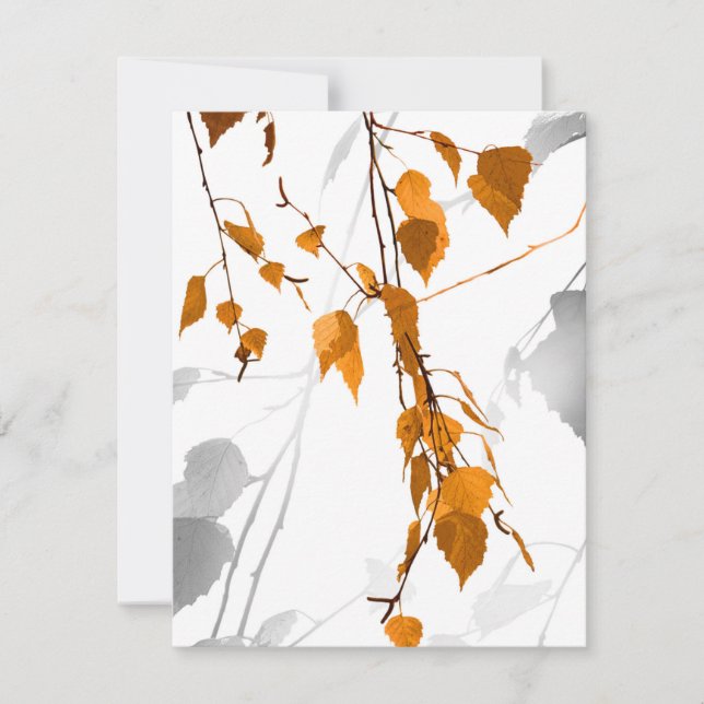 Tarjeta Pequeña Hojas de otoño 2 (Anverso)