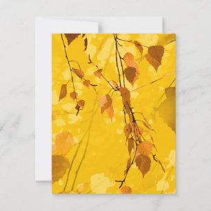 Tarjeta Pequeña Hojas de otoño 3