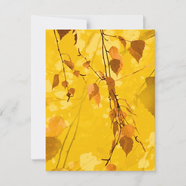 Tarjeta Pequeña Hojas de otoño 3 (Anverso)