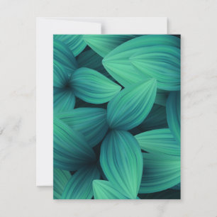Tarjeta Pequeña Hojas tropicales 11