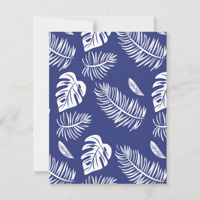 Tarjeta Pequeña Hojas tropicales 15 (Anverso)