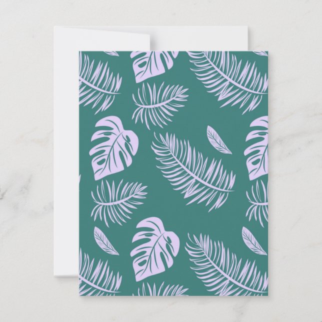 Tarjeta Pequeña Hojas tropicales 18 (Anverso)