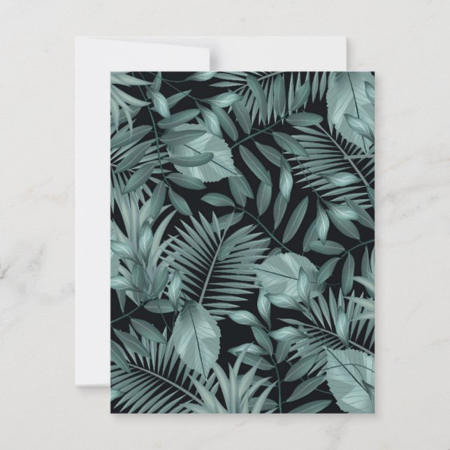 Tarjeta Pequeña Hojas tropicales 4 (Anverso)