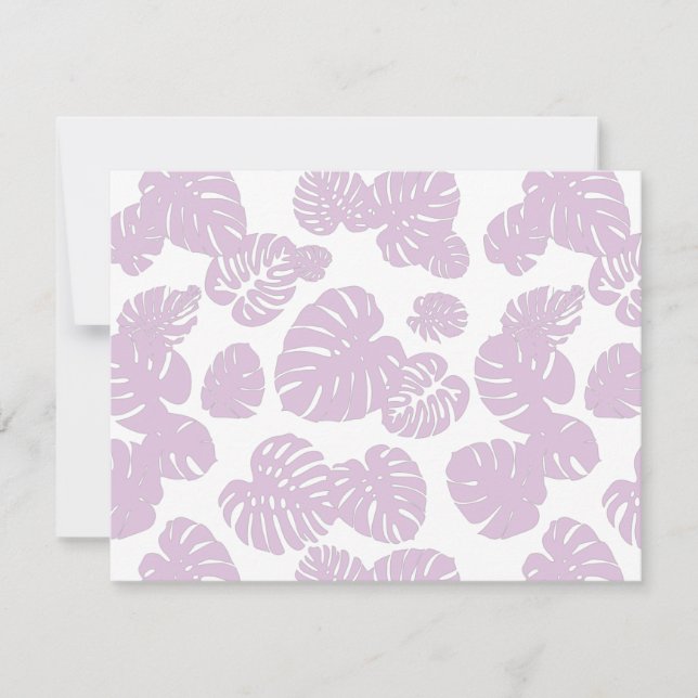 Tarjeta Pequeña Hojas tropicales multicolores 10 (Anverso)