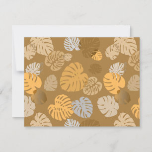 Tarjeta Pequeña Hojas tropicales multicolores 6