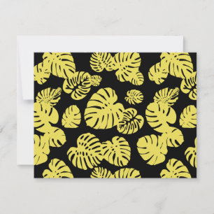 Tarjeta Pequeña Hojas tropicales multicolores 7