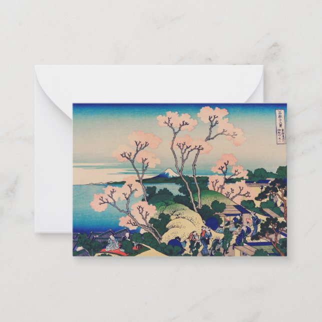 Tarjeta Pequeña Hokusai - Goten-Yama-Hill (Anverso)