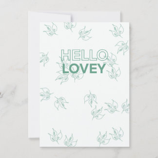 Tarjeta Pequeña Hola amor