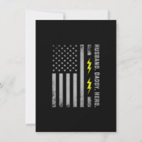 Hombres Patrióticos Electricista Papá Bandera Amer
