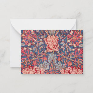 Tarjeta Pequeña Honeysuckle, fondo de pantalla de William Morris