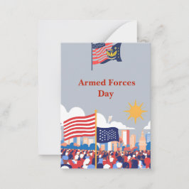 Tarjeta Pequeña "Honrando a nuestros héroes: Celebración del Día d
