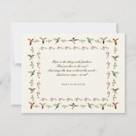 Tarjeta Pequeña Hope Emily Dickinson