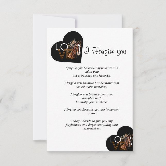 Tarjeta Pequeña hoy te perdono (Anverso)