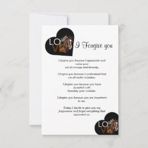 Tarjeta Pequeña hoy te perdono