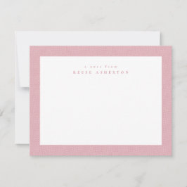 Tarjeta Pequeña Hueso de arenque rosa tuiteado lindo personal simp