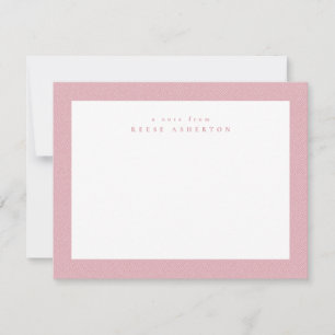 Tarjeta Pequeña Hueso de arenque rosa tuiteado lindo personal simp